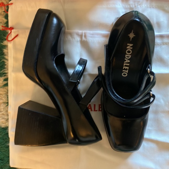 Nodalto Bulla Babies  black platform heels - Picture 6 of 12